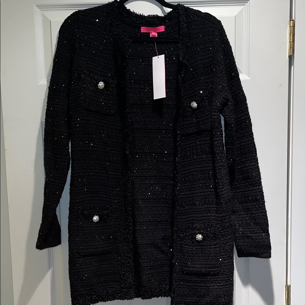 Lilly Pulitzer Black Cardigan Sweater